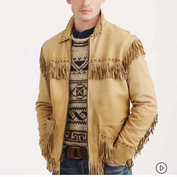 ralph lauren fringe jacket